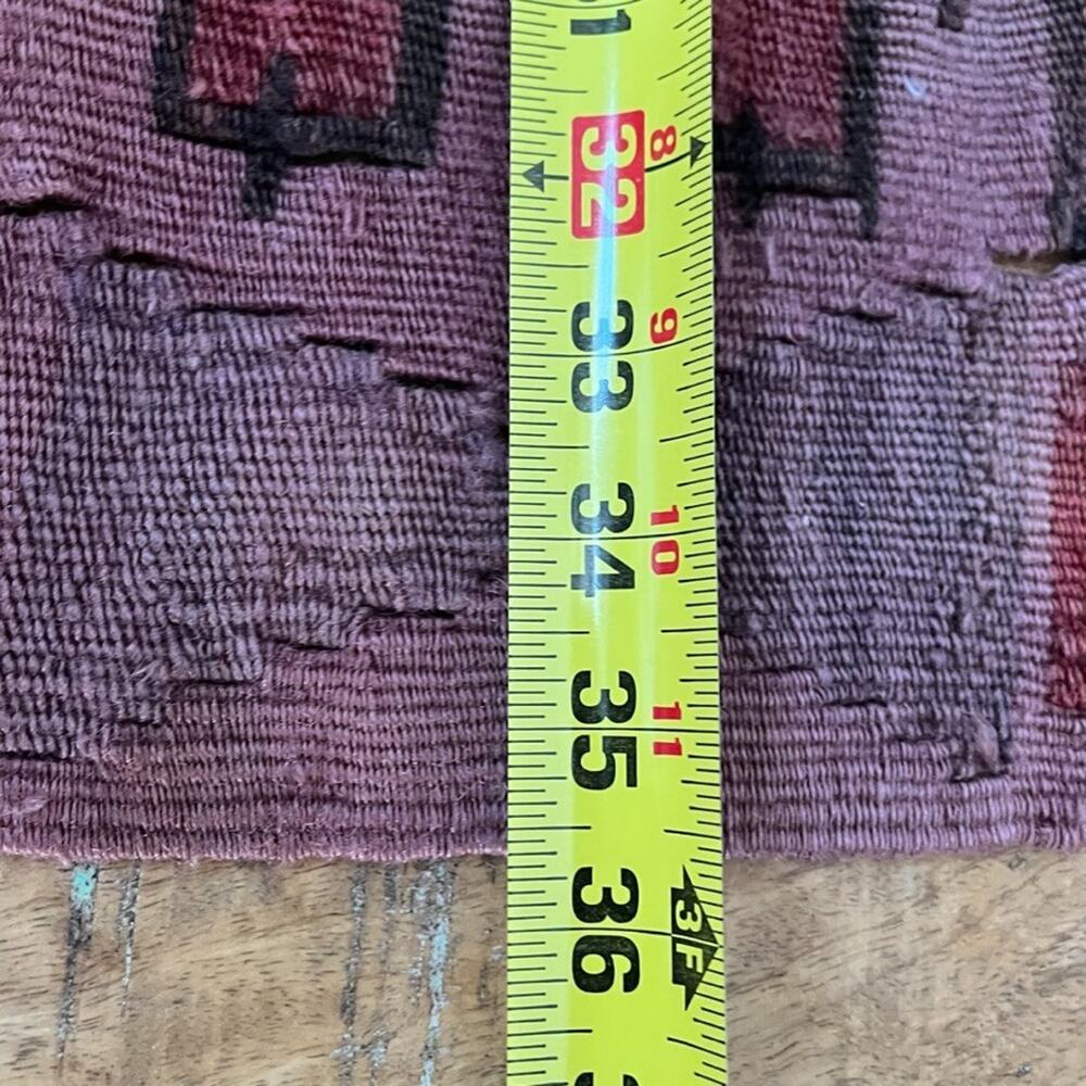 Vintage Turkish Flat Woven Rug Home Decor Wool Kilim 55x36" - Picture 5 of 9